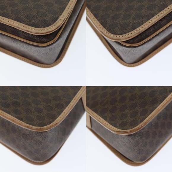 CELINE Macadam Canvas Shoulder Bag Pvc Brown - Picture 10 of 12